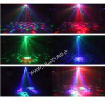 رقص نور افکتی 4کاره  Magic Ball GOBO Strobe Laser 4in1 Mini Light